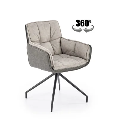 CHAIR K 523, GRAY / BLACK